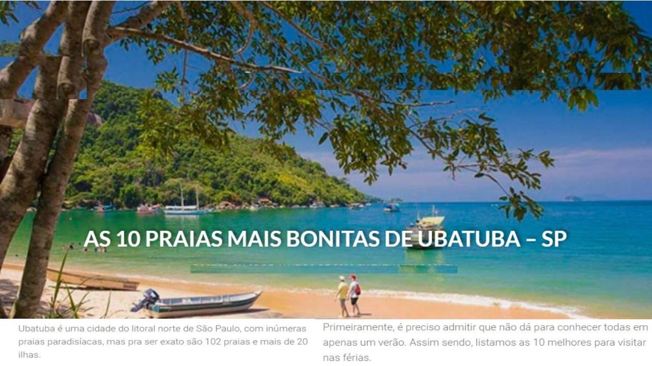 Apartamento Ubatuba: Praia Grande Beachfront Retreat Exterior photo